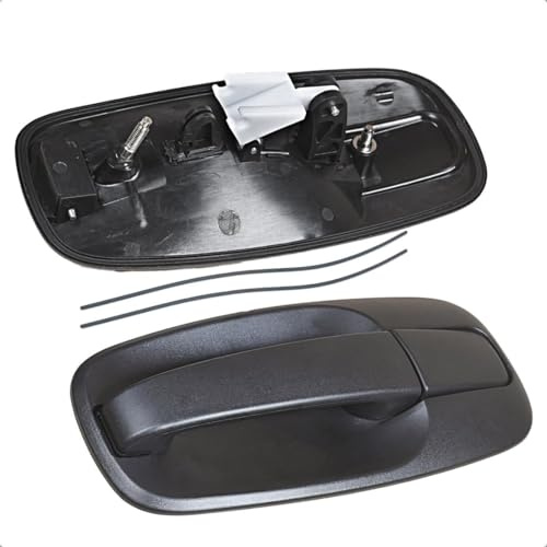 LithTor Poignée Hayon Arrière 93851815 Pour Renault Trafic Opel Vivaro | Compatible Nissan Primastar 2001-2014, OEM 91168527 8200283010 4414506 093851815, Poignée Extérieure Porte Arrière Noire