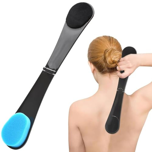 1 Piece Self Tanning Back Applicator,Lotion Applicator for Back,Foldable Body Lotion Applicator for Hard-to-Reach Areas,for Self-Care, Compact Storage Travel-Friendly Design