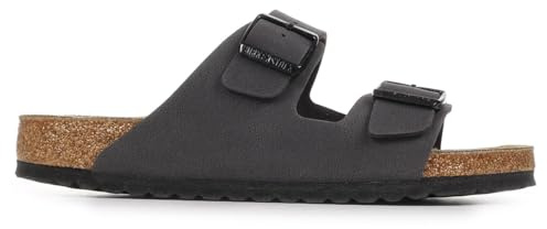 Birkenstock Herren Sandale Arizona Birko-Flor Nubuk normal Dunkelgrau 43