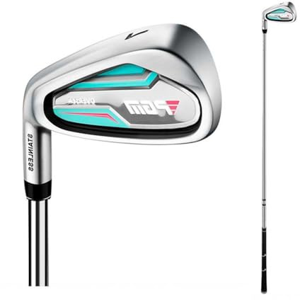 Left Handed Golf Club #7 Iron with Carbon/Steel Shaft 36 Degree for Men Women Beginner Single Club (Left,Women with steel rod)