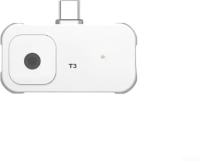 T3 Fotocamera termica per smartphone di tipo C 240 x 240 per risoluzione 25 Hz frequenza dei fotogrammi da -20 a 550 °C Telecamera termografica a infrarossi con obiettivo magnetico Misurazione della