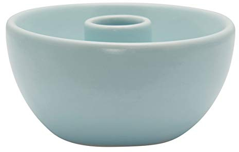GreenGate - Kerzenleuchter - Rund - Pale Blue - Ø10 x H5 cm