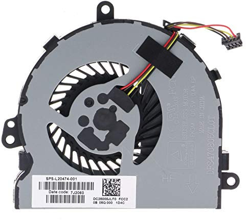 TRADOCK CPU-Lüfter für HP 15-DA, 15-DB, 15-DI, 15-DR, 15Q-DX, 15T-DS, 250, 255, 256 G7 L20474-001 FK3M DFS470805CL0T - Lüfter für Laptops - 15 decibels - 4-polig - 1 Stück