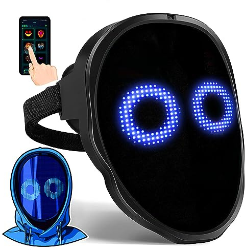 Gootus LED Halloween Mask with Gesture Sensing & Customizable