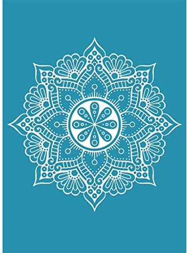 HDBD Siebdruck Mandala Selbstklebender Siebdruck Schablone Mesh Transfers DIY T-Shirt