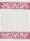 KRACHT Geschirrtuch Jacquard Halbleinen Paisley Rot 50x70 cm