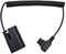 LSYRIA D-Tap to LPE6 Dummy Battery Coiled Cable Compatible with Canon EOS R R5 R6 II R7 5DII 5DIII 5DIV 6D 6DII 70D 7D 7DII 80D 90D, 40inch