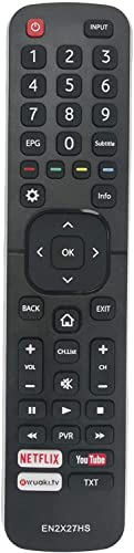 Ersatz Fernbedienung EN2X27HS passend für Hisense Fernseher mit Netflix YouTube Wuaki Tasten
