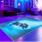 CARPETIA Gaming-Teppich Gamer Zimmer Teenager Läufer klein 50x90 cm lebendige Neon-Farben ikonische Symbole schwarzer Hintergrund