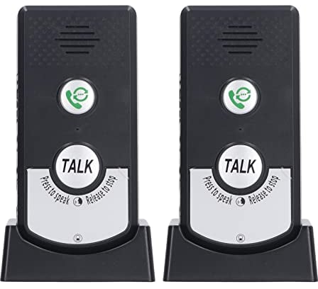 Sonnette D'interphone Vocal à 2 Voies pour la Maison, Sonnette D'interphone sans Fil Bidirectionnelle pour Système D'interphone Intérieur et Extérieur, Amélioration de la sécurité