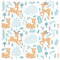 murando PREMIUM Vlies Tapete Deko Panel Fototapete Wanddeko Kinderzimmer 10 m Tapetenrolle Mustertapete Wandtapete modern design Dekoration - Tiere Hirsch Hirschkalb g-B-0216-j-a