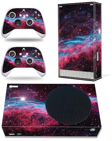 Roipin Schutzhülle für X-Box Serie S – einschließlich Controller- und Konsolenhaut, Shell-Schutzfolie, Schutzabdeckung, komplettes Set für X-Box Serie S (violettes Pulver ist cool)