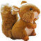 Uixxducc Kuscheltier Eichhörnchen Plüschtier Flauschiges Stofftier Schmusetier Geschenk für Mädchen, Jungen (20cm)