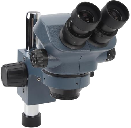 Microscopio Trinoculare, Stereomicroscopio Trinoculare Ingrandimento 7-50X Immagini Nitide Oculare WF10x22 Migliore Osservazione, Stereomicroscopi
