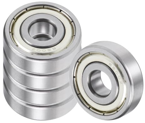Kozelo 5 Stück 6200ZZ Kugellager - [10x30x9mm] Chromstahl Doppelt abgedichtete Rillenkugellager für Maschinenanwendungen Industrielle