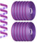 Dooozy 12 Rollen Ringelband Geschenkband Set, 5MM 50M Geschenkbänder für Geburtstag Luftballons Hochzeit Geschenkverpackung Florist Luftballon Schleifen und Saisonale Deko(Glitzer Lila)