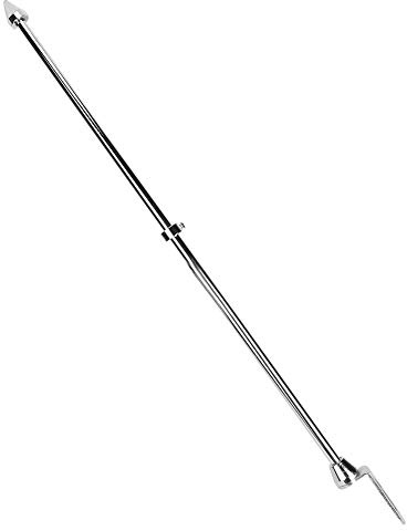 Motorrad Fahnenmast, Motorrad Flaggenhalter Stange mit Halterung Motorbike Flag Pole Fahnenhalterung für die Gepäckträgermontage am Rücksit (Galvanisiert)