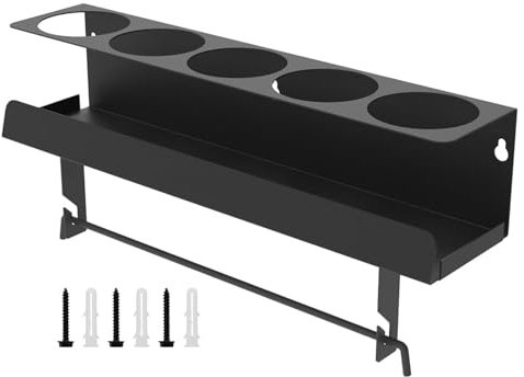 Lueear Spray Can Holder, 5 Can Spray Paint Holder, Spray Bottle Storage Rack, Spray Bottle Holder Aerosol Can Storage Rack Wall Mounted Van Garage, Aerosol Spray Rack Organizer