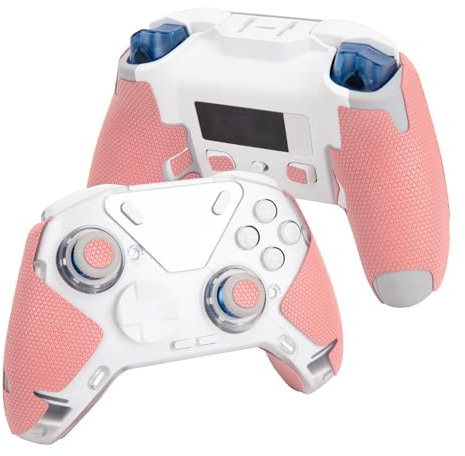 TALONGAMES Controller-Griffband, kompatibel mit Flydigi Apex 4, rutschfest, schweißabsorbierend, strukturiertes Haut-Set, für Controller-Griffe, (Lite Version - Pink)