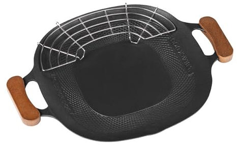 PTILSERY Outdoor-Kochpfannen, Braten, Grillplatte, Kochwerkzeug, Campingausrüstung, Herd, Backblech, perfekt für Abenteurer