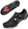 Solamni Fahrradschuhe Herren Roadbike MTB Radsportschuhe Kompatibel Mit Look SPD SPD-SL Delta Lock Pedal Mountainbike Schuhe Schwarz