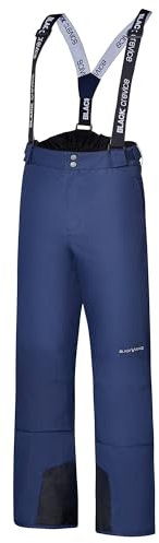 Black Crevice Herren Skihose, Snowboardhose, Marineblau/weiß, Gr. 54