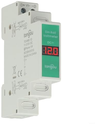 voltmetro amperometro display dc misuratore digitale dc wattaggio metro per l'uso su uno standard per guida DIN con un ampio intervallo di misurazione