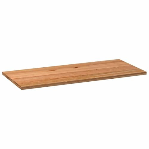 vidaXL Tischplatte Hellbraun 180x80x4 cm Massivholz Eiche Rechteckig, Esstischplatte, Schreibtischplatte, Bartischplatte, Esszimmertischplatte