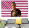 Generisch DrewStarkey Rosa Amerika-Flagge, Gartenflaggen für draußen, lustige Promi-Flaggen - Wandteppich für Studentenwohnheime, Wohnzimmer, Schlafzimmer, Gärten, Höfe
