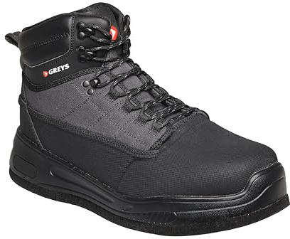 Greys Tail Anglerstiefel mit Filzsohle | Leichte, langlebige Wathosenstiefel mit Filzsohle und Abflusssystem | Salzwasserresistente Ösen | Rutschfeste Konstruktion | Mehrere Größen
