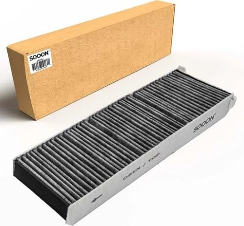 SQOON Kohlefilter Dunstabzugshaube, Ersatzfilter, Zubehör für Bora Pure PUAKF, hochwertiger Kohlefilter für Ihr PURU, PUXU Kochfeld mit Umluft, Dunstabzugshaube, Ersatzfilter