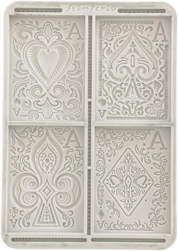 Stamperia - Silicon Mould A5 for Scrapbooking, Bullet Journals and More, Non-Stick Surface, Suitable for Air-Dry Clay, Resin and More, Perfect for Crafts and Gifting (Master of Magic, Peony)