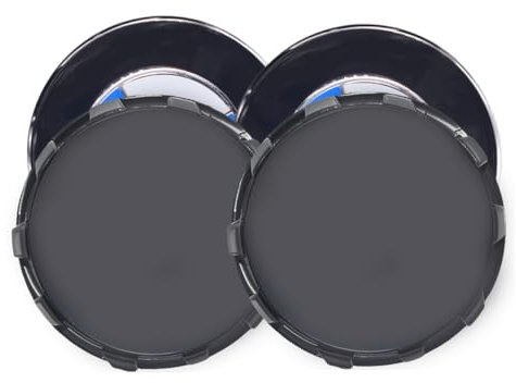 4 Pièces Cache Moyeux pour 56mm, Centre de Jante Capuchons, Aluminium+ABS Cache de Roue Centrale ABS Accessoires de Voiture