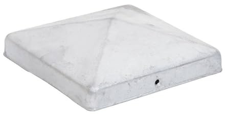 2x Pfostenkappe 151 x 151 mm Pyramide – Feuerverzinkter Stahl – Pfostenabdeckung für 150x150 mm Holzpfosten – Effektiver Wetterschutz für Zaunpfosten & Carports