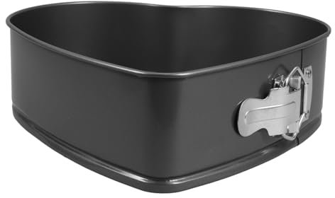 SMASOLO Tortiera Apribile Antiaderente Forma Acciaio Carbonio con Chiusura Stampo per Dolci Eleganti per Speciali e Feste