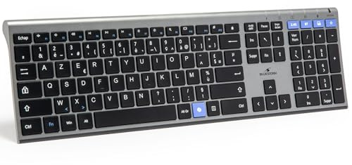 Tastiera Wireless - Tasti A Forbice - Bluestork - Azerty - Metallo - Silenziosa