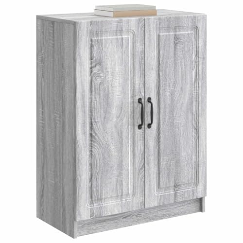 vidaXL Sideboard Graues Sonoma 66 x 34,5 x 87 cm Holzwerkstoff, Moderner Wohnzimmerschrank, rechteckige Buffetaufbewahrung, Dekokasten für den Eingangsbereich, praktische Organisation