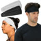 Temple Tape, Herren-Stirnband, Sport-Stirnband, feuchtigkeitsableitend, Schweißbänder für Laufen, CrossTrain, Skifahren und Fahrradhelm-freundlich, Vorteilspack, 1 x schwarz und 1 x weiß
