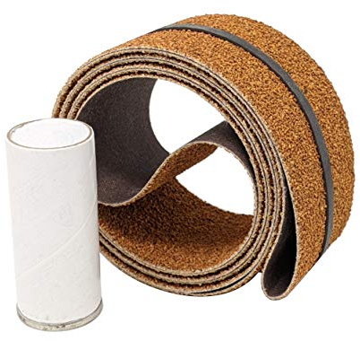 2X72 Cork Polishing Belt with White Buffing Compound