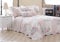 PRIME LINENS Luxury Quilted Patchwork Bedspread Bed Throw 3 Piece Bedding Set Includes Comforter & 2 Pillow Shams Floral Design Coverlet Embroidered (Meadow, King)