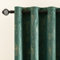 MIULEE Samtvorhang Dunkelgrün Verdunkelungsvorhang Ösen 2er Set B 140 x H 260cm,Vorhang Blickdicht Vorhänge Samt mit Goldfolie Muster für Deko Schlafzimmer Wohnzimmer Wärmeisolierende Velvet Curtains