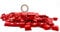 Keycaps for Mechanical Keyboard Compatible with MX Switches Doubleshot Support Led Lighting Keycaps OEM Profile for DIY Gaming Mechanical Keyboard 104 Keys (Red)