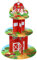 Farm Cupcake Stand 3 Tier Farm Theme Animal Cup Cake Holder Stand Cardboard Farmhouse Dessert Tower Round Barnyard Pastry Serving Platter for Farm Party Supplies Birthday Baby Shower Party Decorations