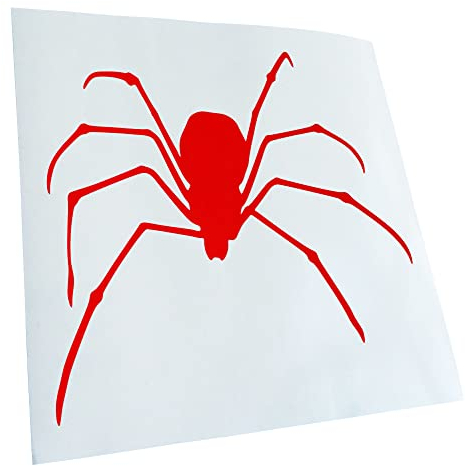 Kiwistar - Autoaufkleber - Rot - 40x36cm Spinne Spider Silhouette 2 Aufkleber für Auto, Laptop, Fahrrad, LKW, Motorrad mehrfarbig JDM Decal Racing