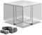 PATIO PLUS Garden Transparent Furniture Covers, Patio Cube Furniture Set Cover Waterproof, Patio Square Table Covers, Outdoor Rattan Furniture Cover Windproof, Anti-UV,135x135x71cm Transparent