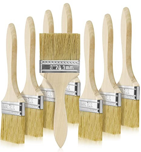 UPlama Splitter-Pinsel, Allzweck-Pinsel-Set für Malerei, Flecken, Lacke, Epoxidharz, Kleber und Handwerk, für verschiedene Oberflächen auf Holz, Wänden und Möbeln, 36 Stück