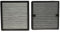 vhbw 2-teiliges Filter-Set kompatibel mit Ideal AP25 Luftbefeuchter, Luftreiniger - 2X Ersatz-Filter (HEPA-Filter, Aktivkohlefilter)