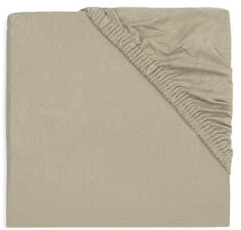 Jollein Drap-Housse en Jersey - pour Berceau - Vert Olive - 40/50 x 80/90 cm - 100% Coton - Vert Olive