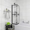Pare-baignoire, Pare Baignoire Paroi de Douche Baignoire Cabine de douche pliable ESG 120x140 cm Noir