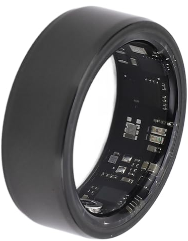 VGEBY Smart Ring, Wasserdichter Gesundheitsüberwachungs-Fitness-Tracking-Ring für Reiten, Wandern, Sport, Geschenk, Schwarz (#9)